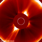 Latest LASCO C2 image of the Sun