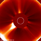 Latest LASCO C2 image of the Sun
