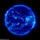 Click for time-lapse image of the sun